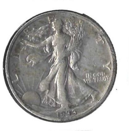1933-S Walking Liberty Half Dollar XF