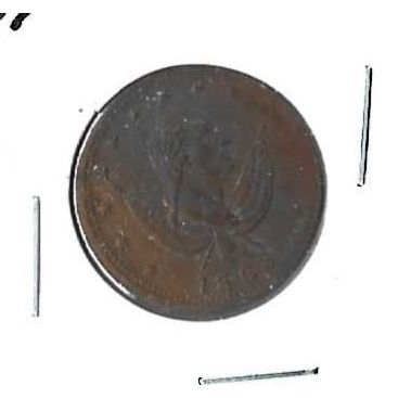 1863 US Civil War Token Exchange AU Rare!