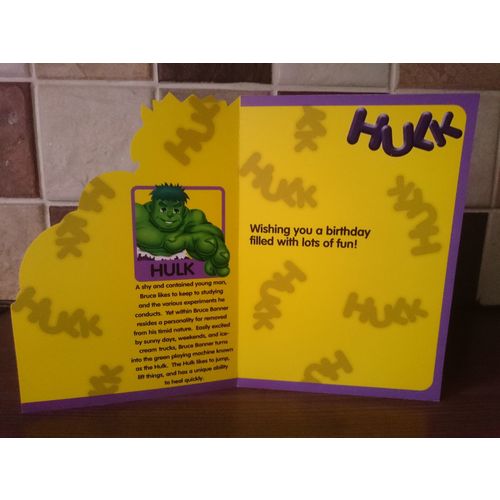 Hulk Birthday Card - 0019