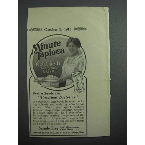 1913 Minute Tapioca Ad - You'll Like It