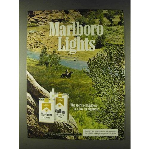 1979 Marlboro Lights Cigarettes Ad