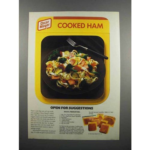 1983 Oscar Mayer Cooked Ham Ad - Pasta Primavera recipe
