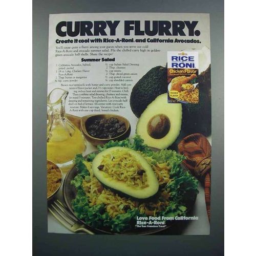 1983 Rice-A-Roni Chicken & California Avocados Ad