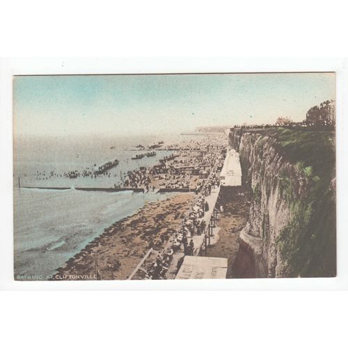 Bathing Beach at Cliftonville Postcard Kent