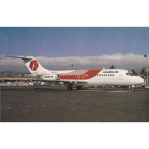Hawaiian Air Douglas DC9 15RC Civil Aviation Postcard (A11545)