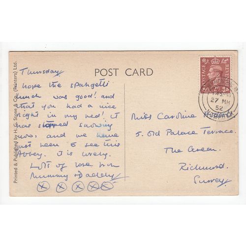 The Abbey Church Wymondham Postcard 1952 Norfolk