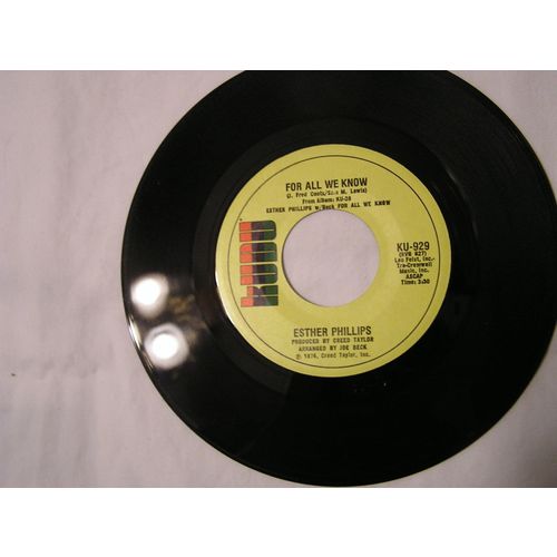 Esther Phillips 45-FOR ALL WE KNOW/FEVER