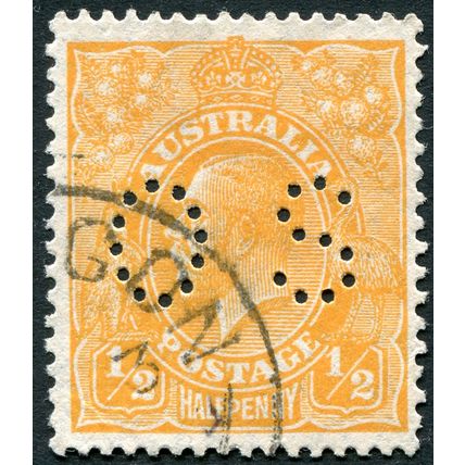 Australia 1926 ½d orange Official SG O97 used