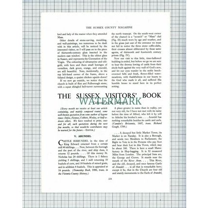 (6601) North Stoke Church Arundel Sussex - 1954 Article (some creasing)