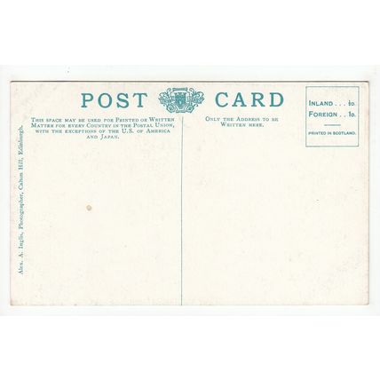 Group of Arms Banqueting Hall Edinburgh Castle Postcard Publisher Alex A Inglis
