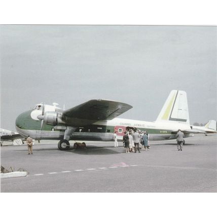 Channel Airways Bristol Freighter Civil Aviation Postcard (A18733)