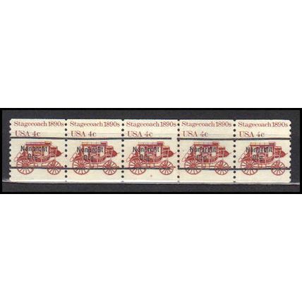 1898Ab 4c Stagecoach Very Fine MNH Dry Gum PNC 6/5 Line Gap AA0071