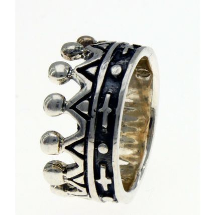 Wide Tiara Queen King Royal Crown Band Ring New Real Solid 925 Sterling Silver