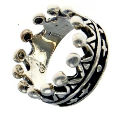 Wide Tiara Queen King Royal Crown Band Ring New Real Solid 925 Sterling Silver