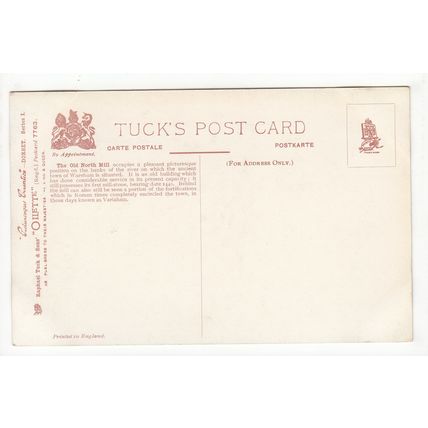 The Old North Mill Wareham Tuck's Oilette Art Postcard Picturesque Dorset 7763