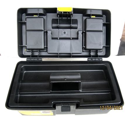 Stanley 12.5 inch tool box (black and yellow)