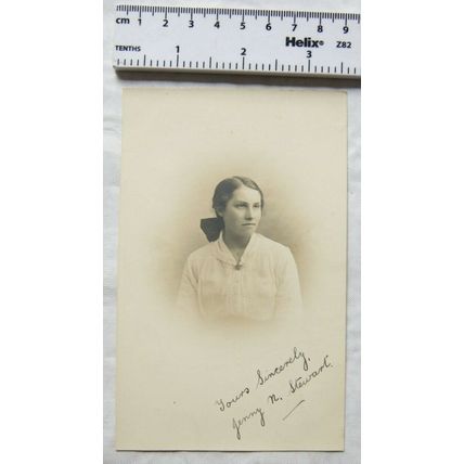 Original photo of a lady, Jenny N. Stewart