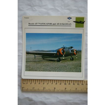 Beech AT-7 Navigator & AT-11 Kansan - USA - Trainer - Collectors Club Card