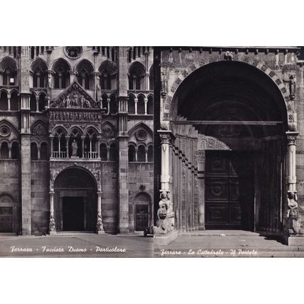 Ferrara Cathedral Duomo Facciata Facade 2x Italian Postcard s