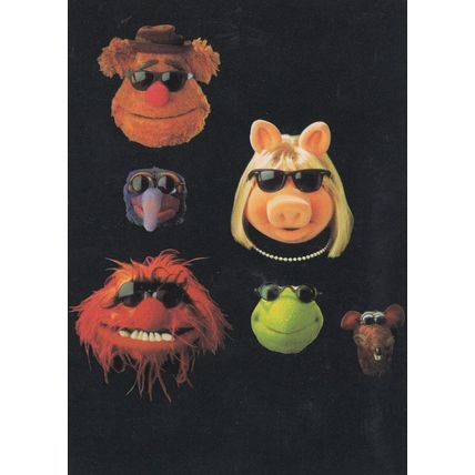 The Muppets Cast Incognito Sunglasses Postcard