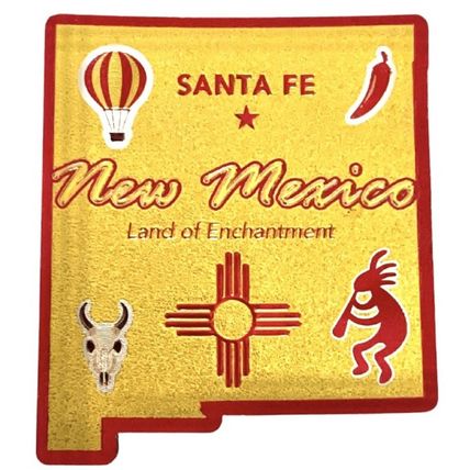 New Mexico The Land of Enchantment State Foil Fridge Magnet
