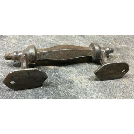 Cast Iron Handle 6'' x 2'' door drawer pull vintage antique primitive
