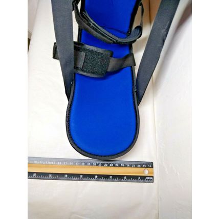 Walking Boot, Stability Brace Lg Ankle/Leg 3 Fully Adj. Straps Foam Padded