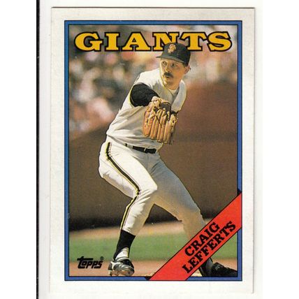1988 Topps baseball card 734 Craig Lefferts
