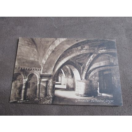Early Frith Postcard - Gloucester Cathedral Crypt