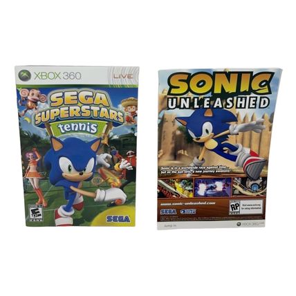 XBOX 360 Live SEGA Superstars Tennis & Arcade Compilation Complete Pre-owned