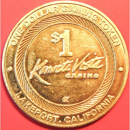 Konocti Vista. $1 Casino Token. Lakeport, CA. P42.