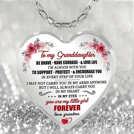 Earrings Plus Necklace Fashion Jewelry Cute Heart Shape Written Warm Sentences
