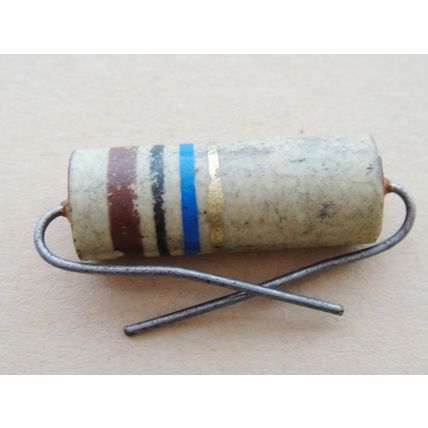 10MΩ Erie 5 Watt Carbon Ceramic Resistors x5. New Old Stock. For Valve Amp