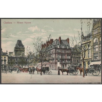 Sloane Square, Chelsea, London, 1904 - H Alwin Postcard