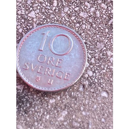 Umlaufmünze Schweden 10 Öre 1973