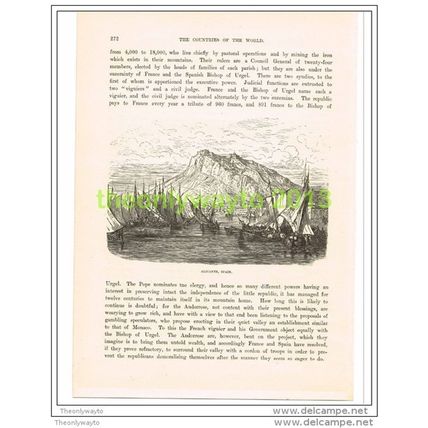 ALICANTE, SPAIN, Book Illustration c1890