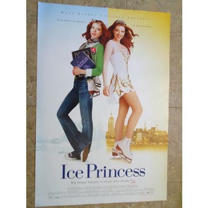 ICE PRINCESS - A WALT DISNEY MOVIE POSTER WTH MICHELLE TRACHTENBERG