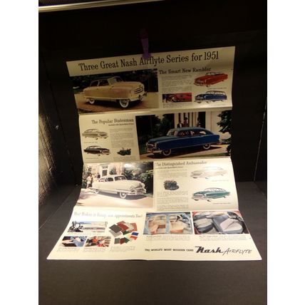 The 1951 Nash Airflytes Sales Brochure A Car for Every Income
