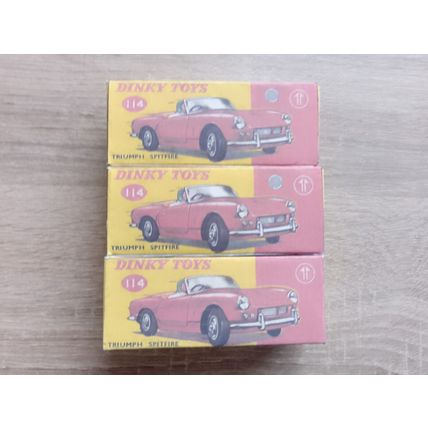 Dinky No114 Triumph Spitfire - Replica / Repro Box