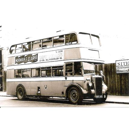 Black & White Photograph of Northampton Corporation Transport - ANH 169