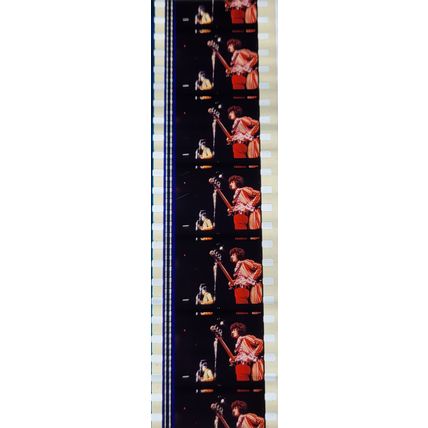 Jimi Hendrex. Pk MTP - A008h . 1 STRIP OF 5 - 35MM FILM CELLS. A very rare strip