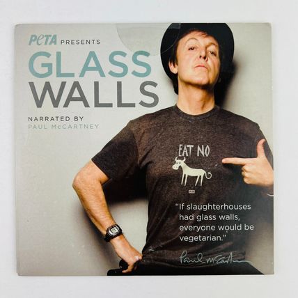 PETA Presents Glass Walls DVD Narrated By Sir Paul McCartney New Sealed PROMO