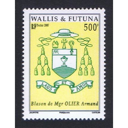 Wallis and Futuna Coat of Arms - Mgr Armand Olier 2007 MNH SG#925