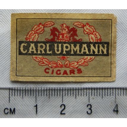 vintage Matchbox Label - Carl Upmann Cigars