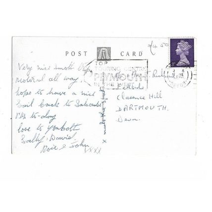 Newton Ferrers, River Yealm, Devon, RP Postcard.