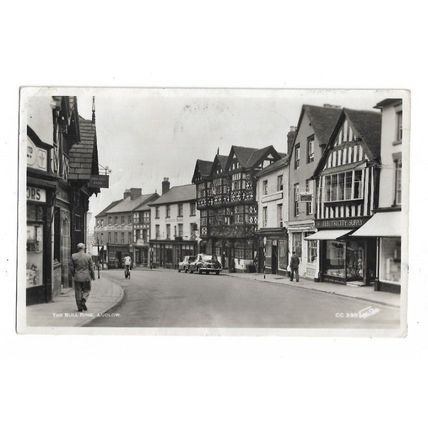 The Bull Ring, Ludlow, Shropshire, RP Postcard.