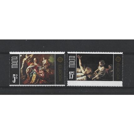 Malta.1975 Europa set of 2.Mounted Mint.May25