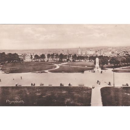 B742 PLYMOUTH . PRINTED POSTCARD