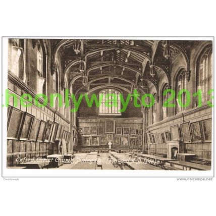 OXFORD, CHRIST CHURCH, DINING HALL, OXFORDSHIRE, ENGLAND, 1900/10s?, Postcard
