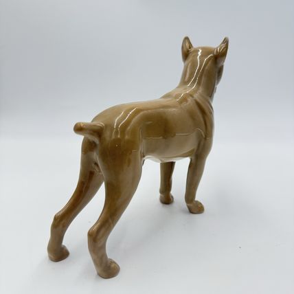 Bing & Grondahl porcelain german Boxer dog 2212 Denmark figurine vintage 4”x6”